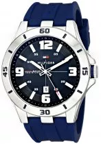 Tommy Hilfiger Men's Skywinder Stainless Steel and Leather Strap Watch